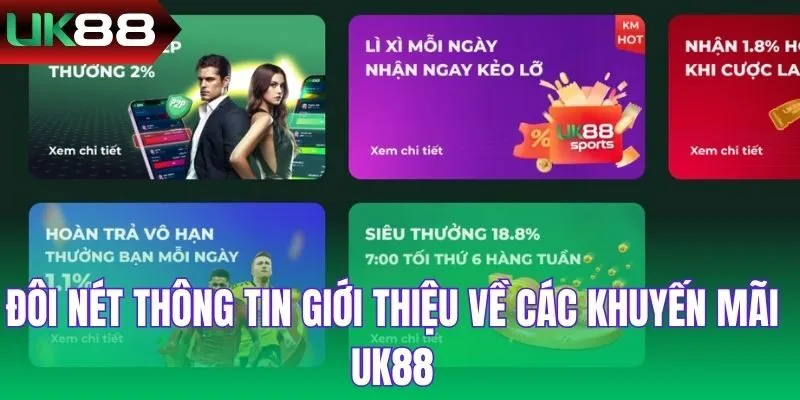 Đôi nét thông tin giới thiệu về các khuyến mãi UK88
