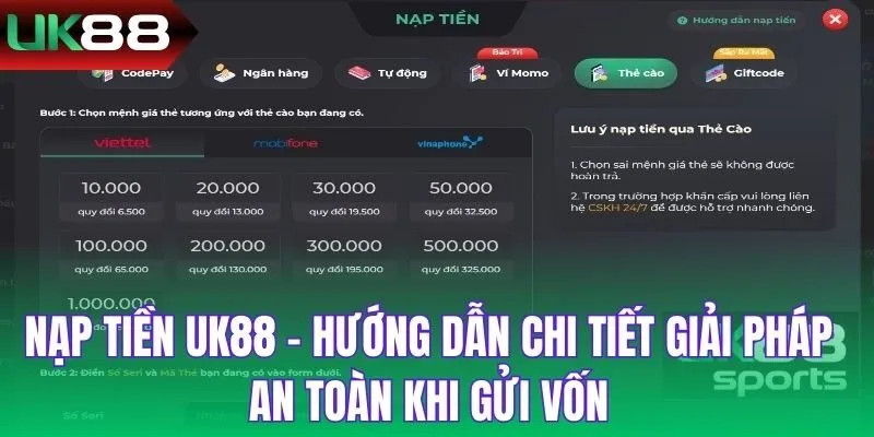Nạp Tiền UK88